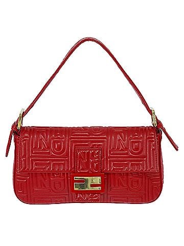 Fendi Mamma Baguette Leather Red Leather Handbag (view 1)