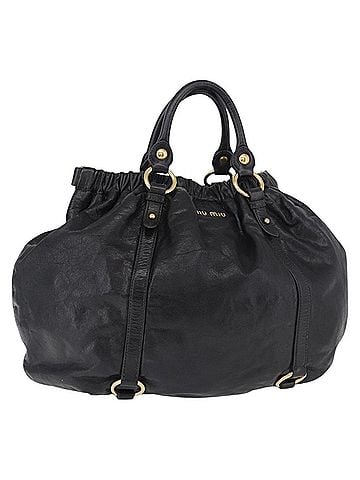 Miu Miu Shopping Tote Leather Multicolour Leather Handbag (view 1)