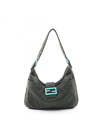 Fendi Fendi Mamma Bucket Shoulder Bag/Handbag, Cotton, Women's, Green, 2348 (view 1)