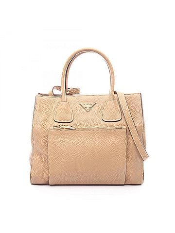 Prada Prada VIT DAINO Handbag, Leather, Women's, Beige, BN2626 (view 1)