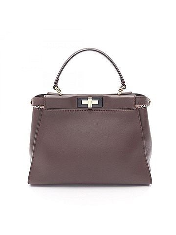 Fendi Fendi Peekaboo Regular Handbag, Leather, Women's, Brown, 8BN290 (view 1)