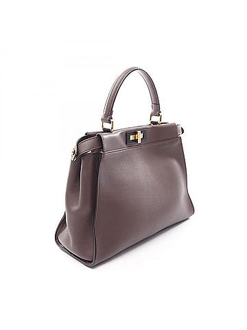 Fendi Fendi Peekaboo Regular Handbag, Leather, Women's, Brown, 8BN290 (view 2)