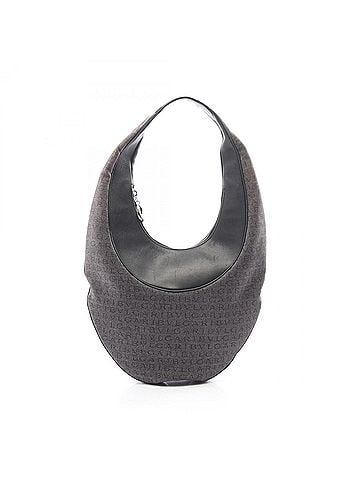 Bvlgari Bulgari BVLGARI Ascot Logomania Shoulder Bag Handbag Canvas Leather Women's Black (view 1)