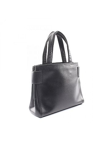 Prada Prada logo tote bag, handbag, leather, women's, black. (view 2)
