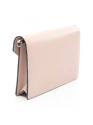 Prada Prada Mini Envelope Shoulder Bag/Handbag, Saffiano Leather, Women's, Pink (1BP020) (view 2)