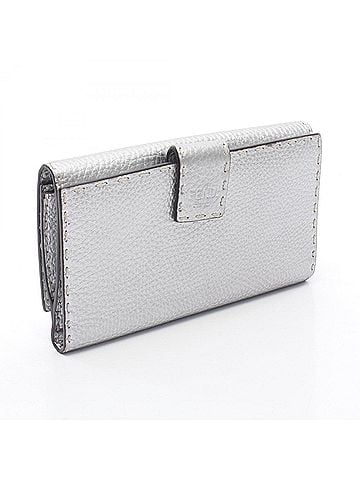 Fendi Fendi Peekaboo Selleria Bi-fold Long Wallet, Leather, Women's, Silver Tone, 8M0308 (view 2)