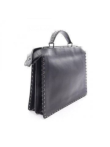 Fendi Fendi Peekaboo I.U Medium 2-Way Handbag, Leather, Men's, Black, 7VA529 (view 2)