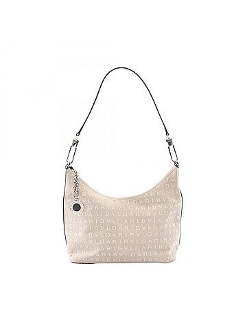 Bvlgari Bulgari BVLGARI Logo Mania Shoulder Bag Handbag Canvas Leather Women's Beige Brown (view 1)