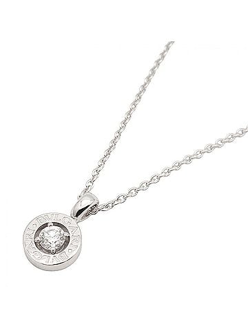Bvlgari BVLGARI Necklace 1PD Jewelry 18KWG (White Gold) Diamond Women's Clear Silver (view 1)