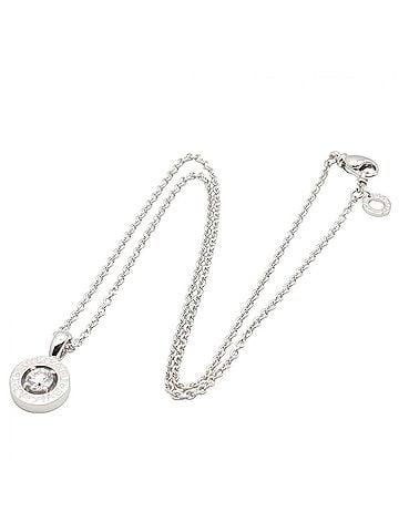 Bvlgari BVLGARI Necklace 1PD Jewelry 18KWG (White Gold) Diamond Women's Clear Silver (view 2)