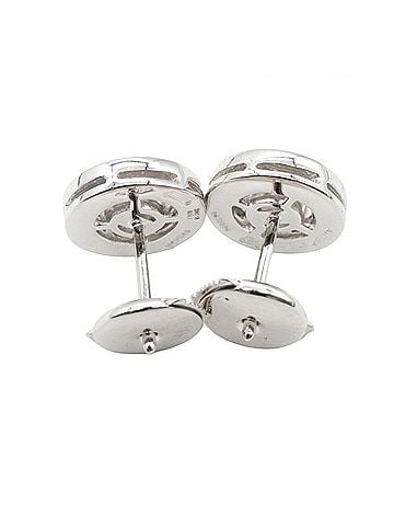Bvlgari BVLGARI Bulgari Diamond Earrings, 18K White Gold (18KWG), Diamond, Women's, Silver/Clear Tone, Item Number 325551 (view 2)