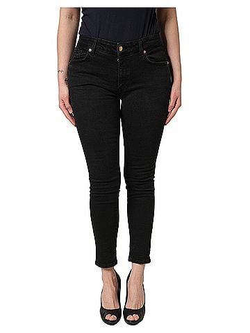 Dolce & Gabbana Basic Black Skinny Cotton Low Waist Denim Women's Jeans (view 1)