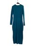 Bebe 100% Viscose Solid Teal Wool Dress Size L - photo 2