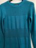 Bebe 100% Viscose Solid Teal Wool Dress Size L - photo 7