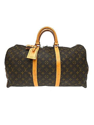 Louis Vuitton Keepall Bag Monogram Canvas Brown Canvas Travel Bag Bag (view 1)