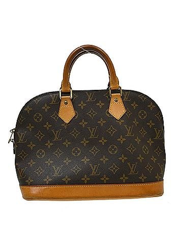 Louis Vuitton Alma Handbag Monogram Canvas Brown Canvas Handbag (view 1)