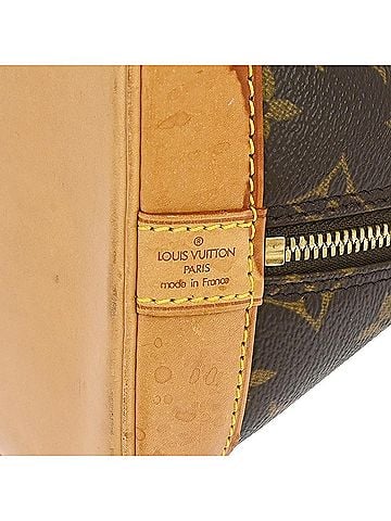 Louis Vuitton Alma Handbag Monogram Canvas Brown Canvas Handbag (view 2)