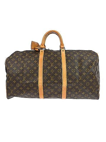 Louis Vuitton Keepall Bag Monogram Canvas Brown Canvas Travel Bag Bag (view 1)