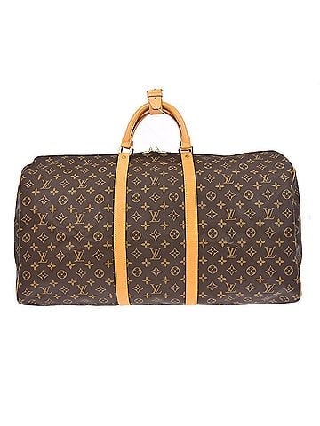 Louis Vuitton Keepall Bag Monogram Canvas Brown Canvas Travel Bag Bag (view 1)