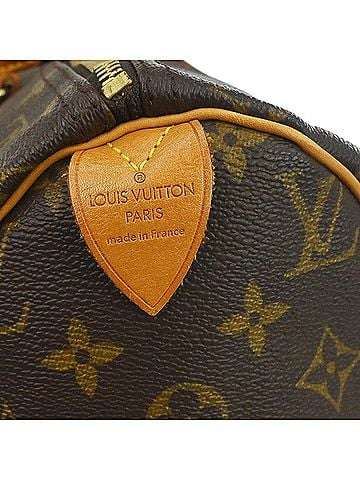 Louis Vuitton Speedy Handbag Monogram Canvas Brown Canvas Handbag (view 2)