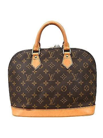 Louis Vuitton Alma Handbag Monogram Canvas Brown Canvas Handbag (view 1)