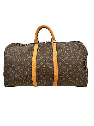 Louis Vuitton Keepall Bag Monogram Canvas Brown Canvas Travel Bag Bag (view 1)