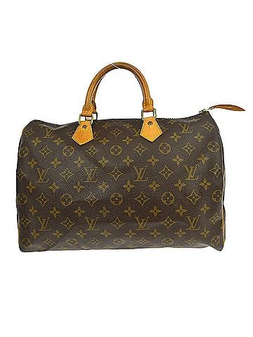 Louis Vuitton Speedy Handbag Monogram Canvas Brown Canvas Handbag (view 1)