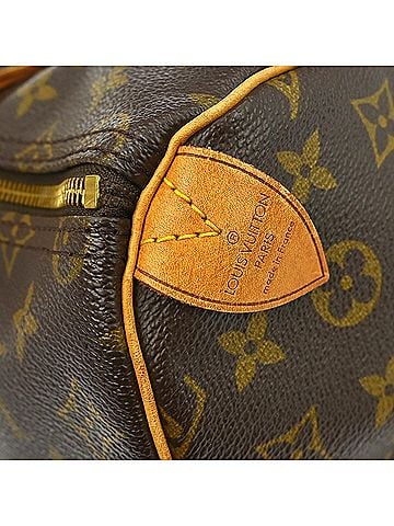 Louis Vuitton Speedy Handbag Monogram Canvas Brown Canvas Handbag (view 2)