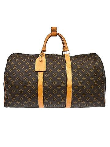 Louis Vuitton Keepall Bag Monogram Canvas Brown Canvas Travel Bag Bag (view 1)