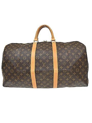 Louis Vuitton Keepall Bag Monogram Canvas Brown Canvas Travel Bag Bag (view 1)