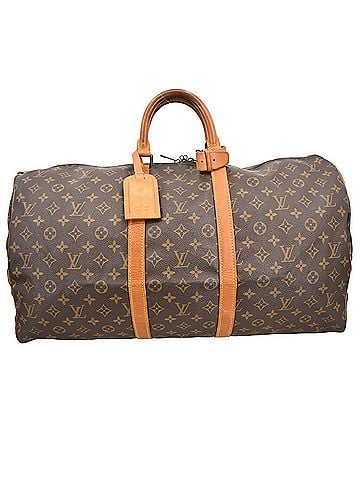 Louis Vuitton Keepall Bag Monogram Canvas Brown Canvas Travel Bag Bag (view 1)