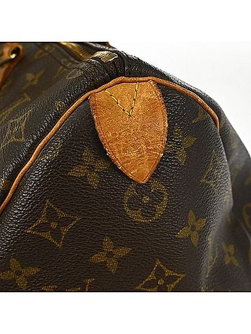 Louis Vuitton Speedy Handbag Monogram Canvas Brown Canvas Handbag (view 2)