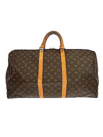 Louis Vuitton Keepall Bag Monogram Canvas Brown Canvas Handbag (view 1)