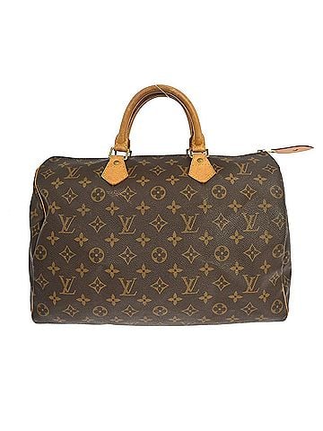 Louis Vuitton Speedy Handbag Monogram Canvas Brown Canvas Handbag (view 1)