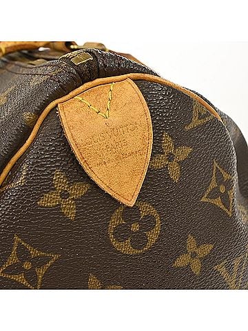 Louis Vuitton Speedy Handbag Monogram Canvas Brown Canvas Handbag (view 2)