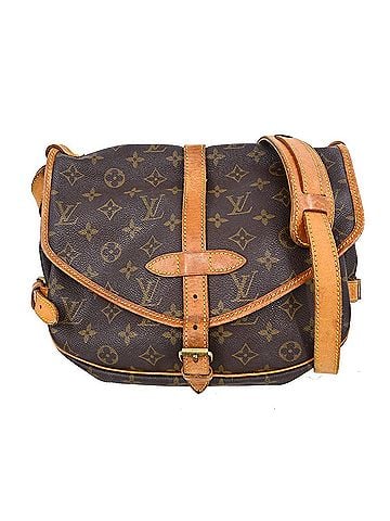 Louis Vuitton Saumur Handbag Monogram Canvas Brown Canvas Shoulder Bag Bag (view 1)