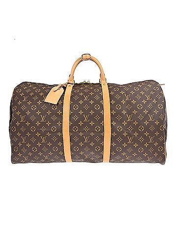 Louis Vuitton Keepall Bag Monogram Canvas Brown Canvas Travel Bag Bag (view 1)