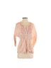 Free People Solid Pink Orange Ivory Blouse Size M - photo 1