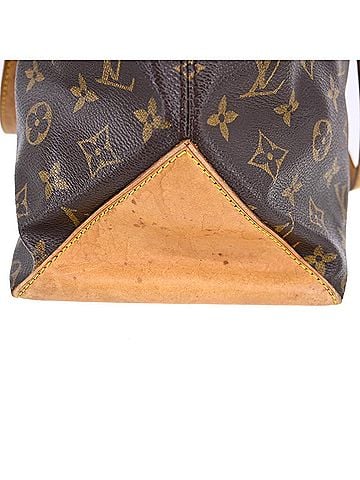 Louis Vuitton Cabas Mezzo Monogram Canvas Brown Canvas Tote Bag Bag (view 2)