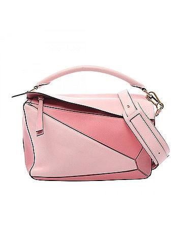Loewe Loewe Puzzle Bag Medium 2-Way Handbag Leather Women's Pink (view 1)