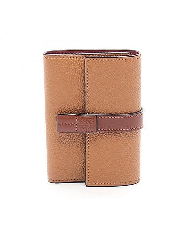 Loewe Loewe Vertical Wallet Small Tri-fold Leather Women's Brown C660S86X01 (view 1)