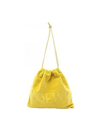 Loewe Loewe drawstring handbag, pouch, shoulder bag, cotton, women's, yellow (C822Q29X21) (view 1)