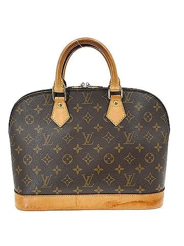 Louis Vuitton Alma Handbag Monogram Canvas Brown Canvas Handbag (view 1)