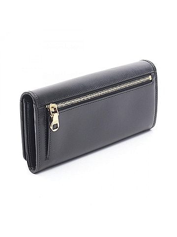 Loewe Loewe Anagram Bi-fold Long Wallet, Leather, Women's, Black, 174.06.F11 (view 2)