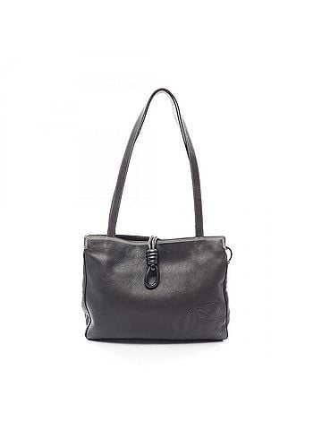 Loewe Loewe Anagram Tote Bag Handbag Leather Women's Black (view 1)