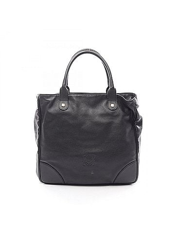 Loewe Loewe Anagram Tote Bag Handbag Leather Women's Black (view 1)