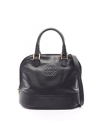 Loewe Loewe Anagram 2-Way Handbag, Leather, Women's, Black (view 1)