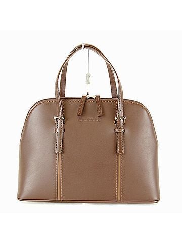 Burberry BURBERRY handbag, leather, brown, women's. (view 1)