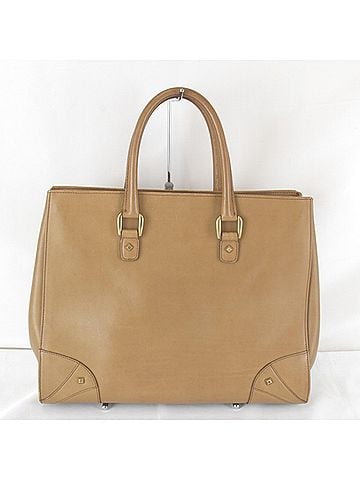 Gucci GUCCI 120897 212792 Leather Tote Bag, Camel, Women's (view 2)