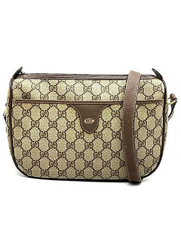 Gucci GUCCI 001 115 6106 Shoulder Bag GG Supreme Canvas Old Gucci Brown Women's (view 1)